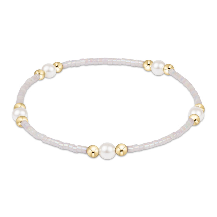 Hope Purpose Pearl Bracelets Womens Bracelet ENewton Silky White 