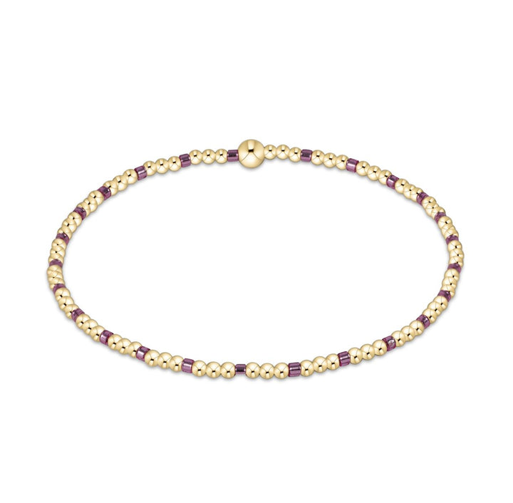Hope Sincerity Pattern 2mm Bead Bracelet Womens Bracelet ENewton Pink Metallic 