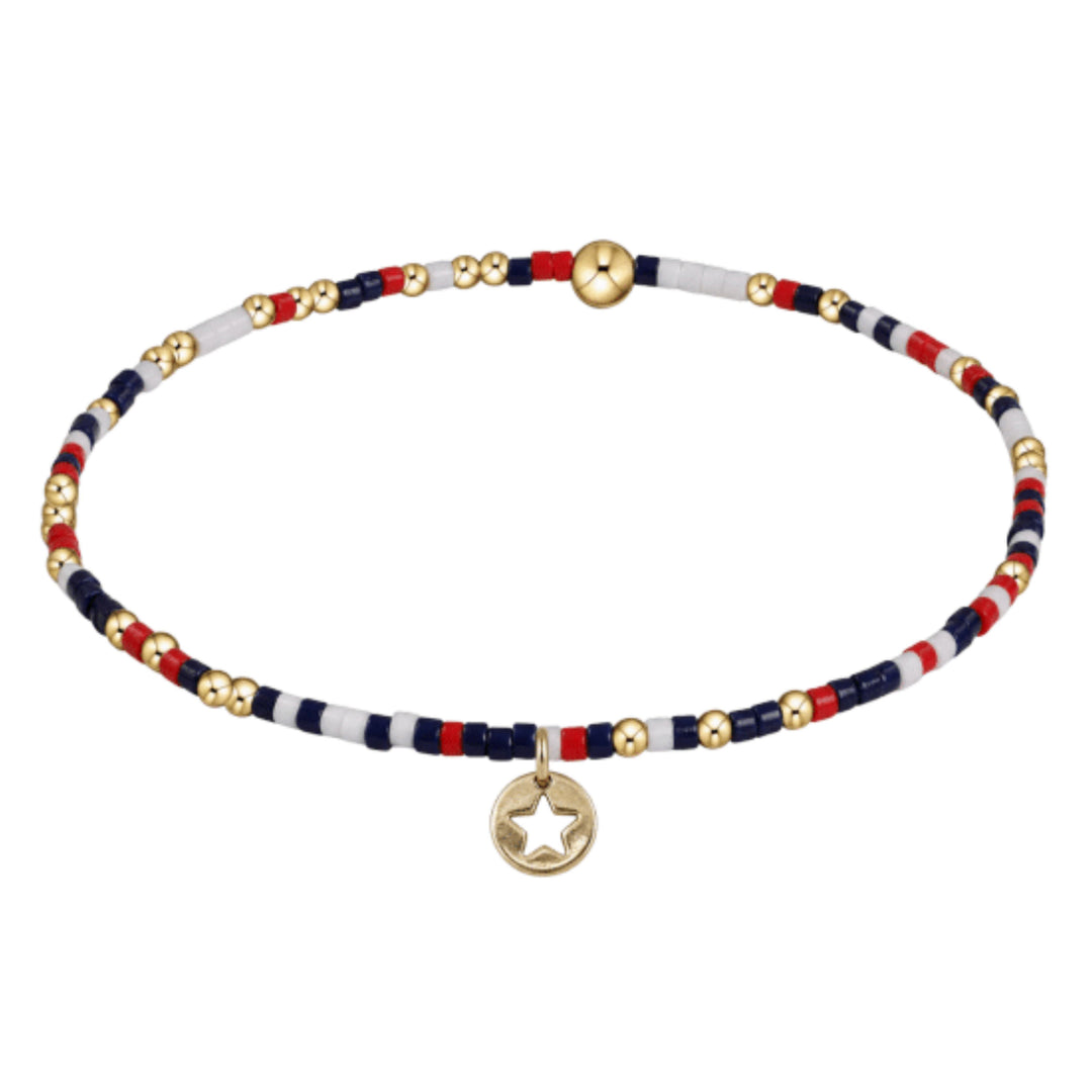 Hope Unwritten Bracelet - Star Small Gold Disc Womens Bracelet ENewton Firecracker 