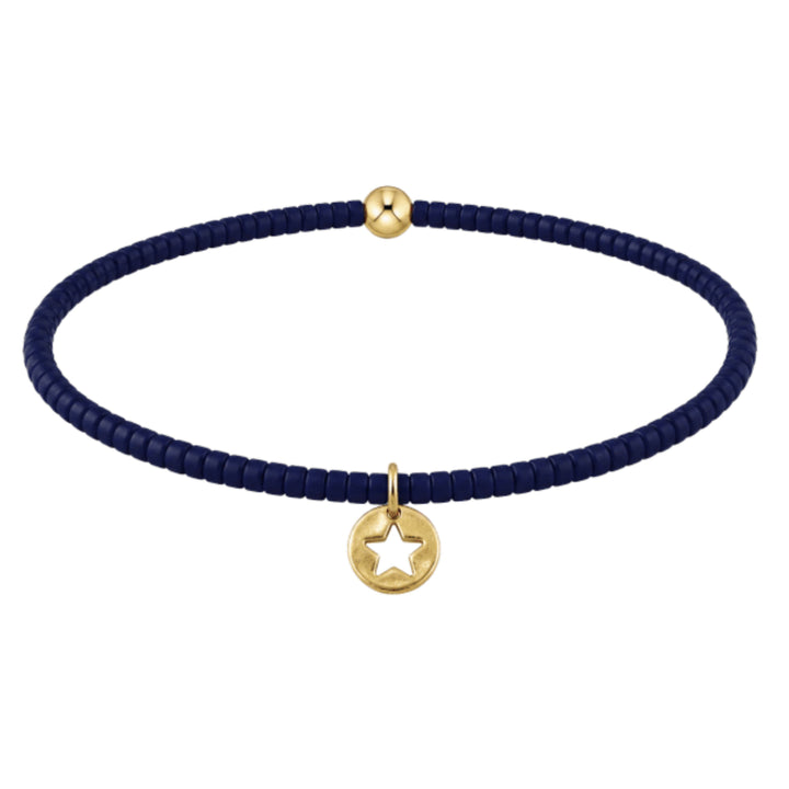Hope Unwritten Bracelet - Star Small Gold Disc Womens Bracelet ENewton Navy 