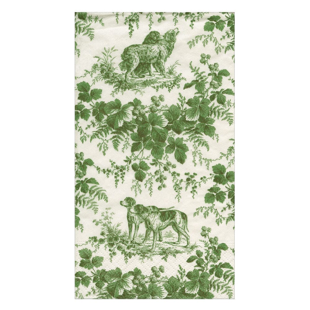 Hunting Toile Evergreen Guest Towels Guest Towels Caspari 