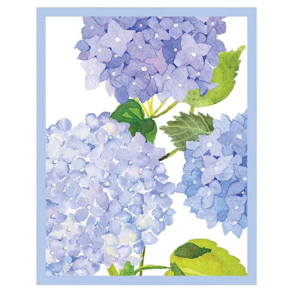 Hydrangeas and Porcelain Bridge Tallies Playing Cards Caspari 