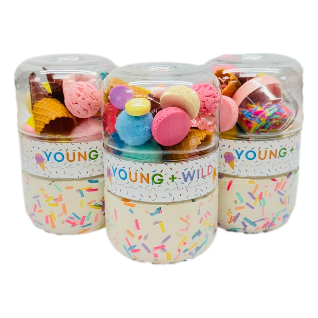 Ice Cream Grab & Go Dough Jar Toy Craft Kits Young Wild and Freidman 