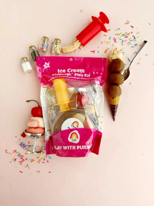 Ice Cream Kiddough Play Kit Toy Craft Kits Earth Grown KidDoughs 