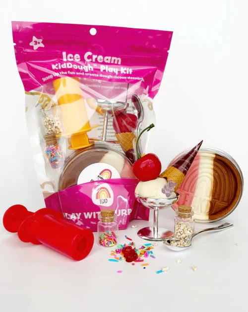 Ice Cream Kiddough Play Kit Toy Craft Kits Earth Grown KidDoughs 