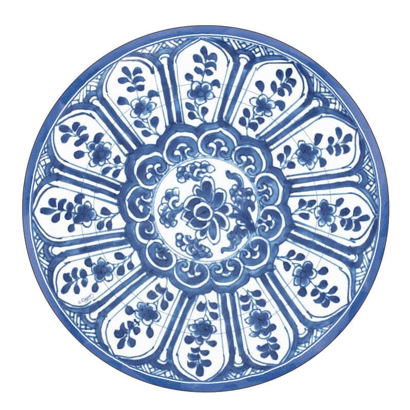 Indigo Garden Blue and White Salad/Dessert Plates - Set of 8 Paper Plates Caspari 