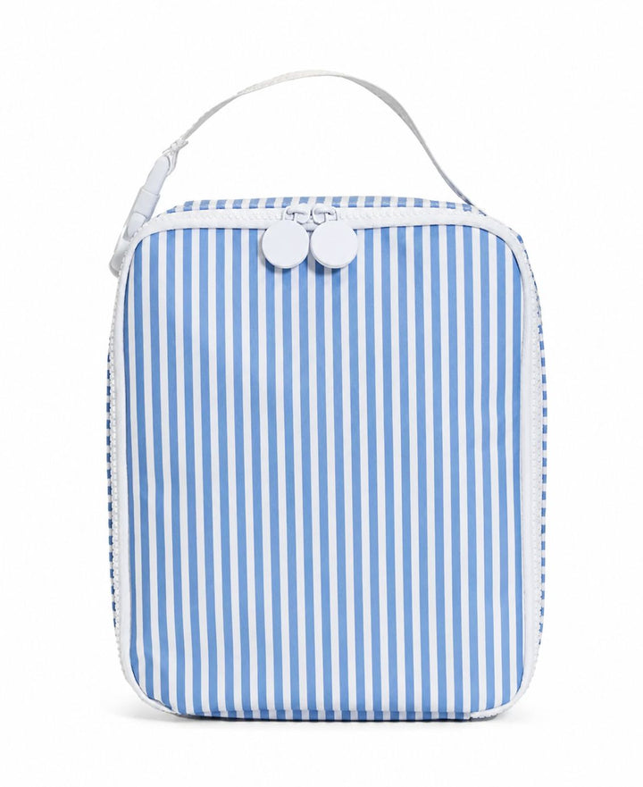 Insulated Lunch Box Lunch Boxes TRVL Design Pimlico Stripe - Chambray 