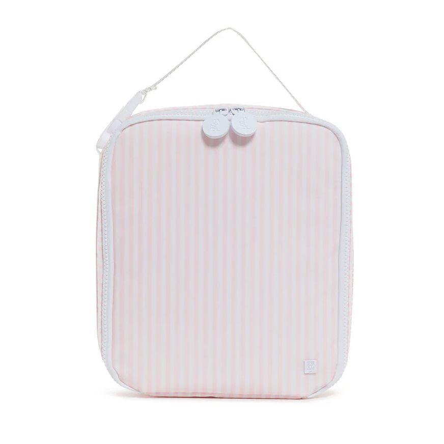 Insulated Lunch Box Lunch Boxes TRVL Design Pimlico Stripe- Pink 