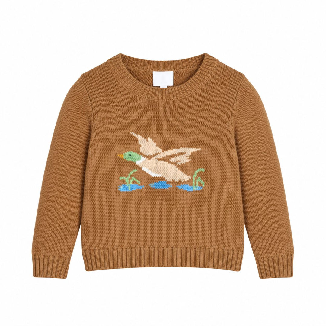 Intarsia Sweater - Flying Mallard Boy Sweater Little English 