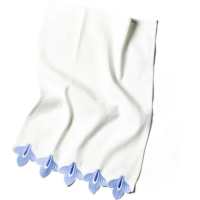 Iris Blue Sprout Trim Kitchen Towel Kitchen Towel Coton Colors 