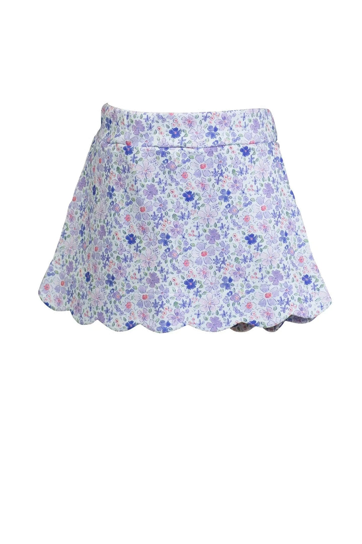 Iris Garden Scallop Skort Girl Skirt Proper Peony 