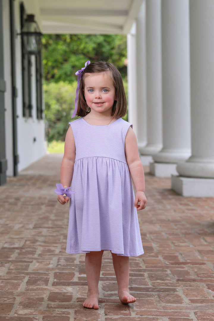 Isabella Dress - Lavender Girl Dress Trotter Street Kids 