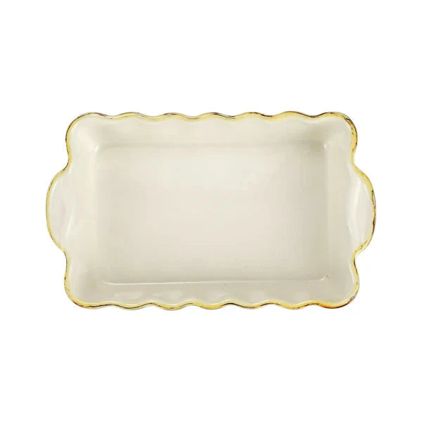 Italian Bakers Small Rectangular Baker - Aqua Bakeware Vietri 