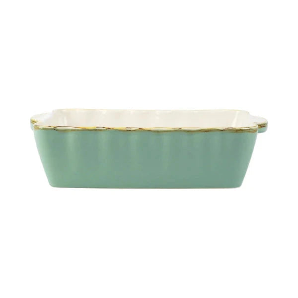 Italian Bakers Small Rectangular Baker - Aqua Bakeware Vietri 