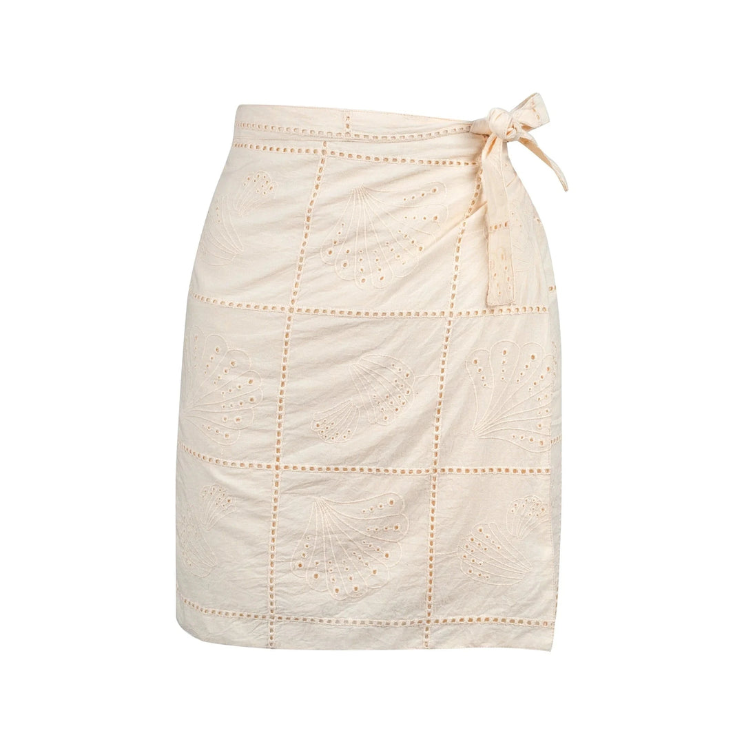 Ivory Shell Marina Sarong Womens Cover Up Sunshine Tienda 