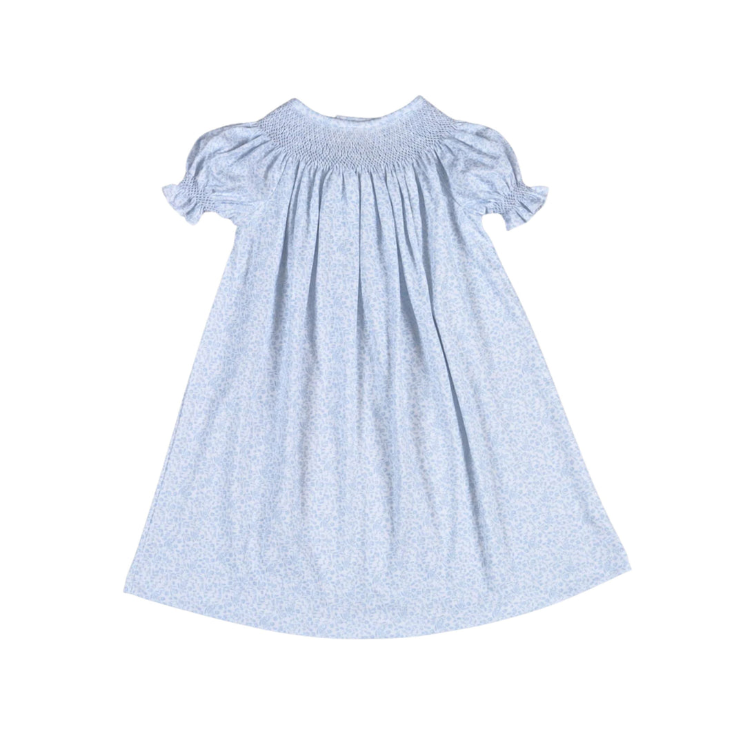 Ivy Floral Hand Smocked Bishop Dress Girl Dress Baby Loren 