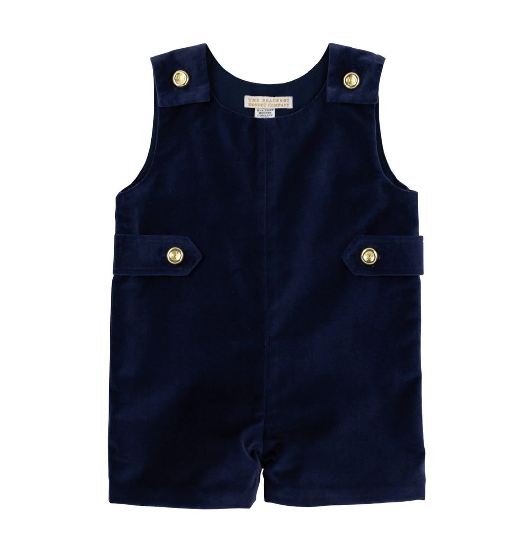Jack Keene Jon Jon - Velveteen - Nantucket Navy Boy Jon Jon Beaufort Bonnet 