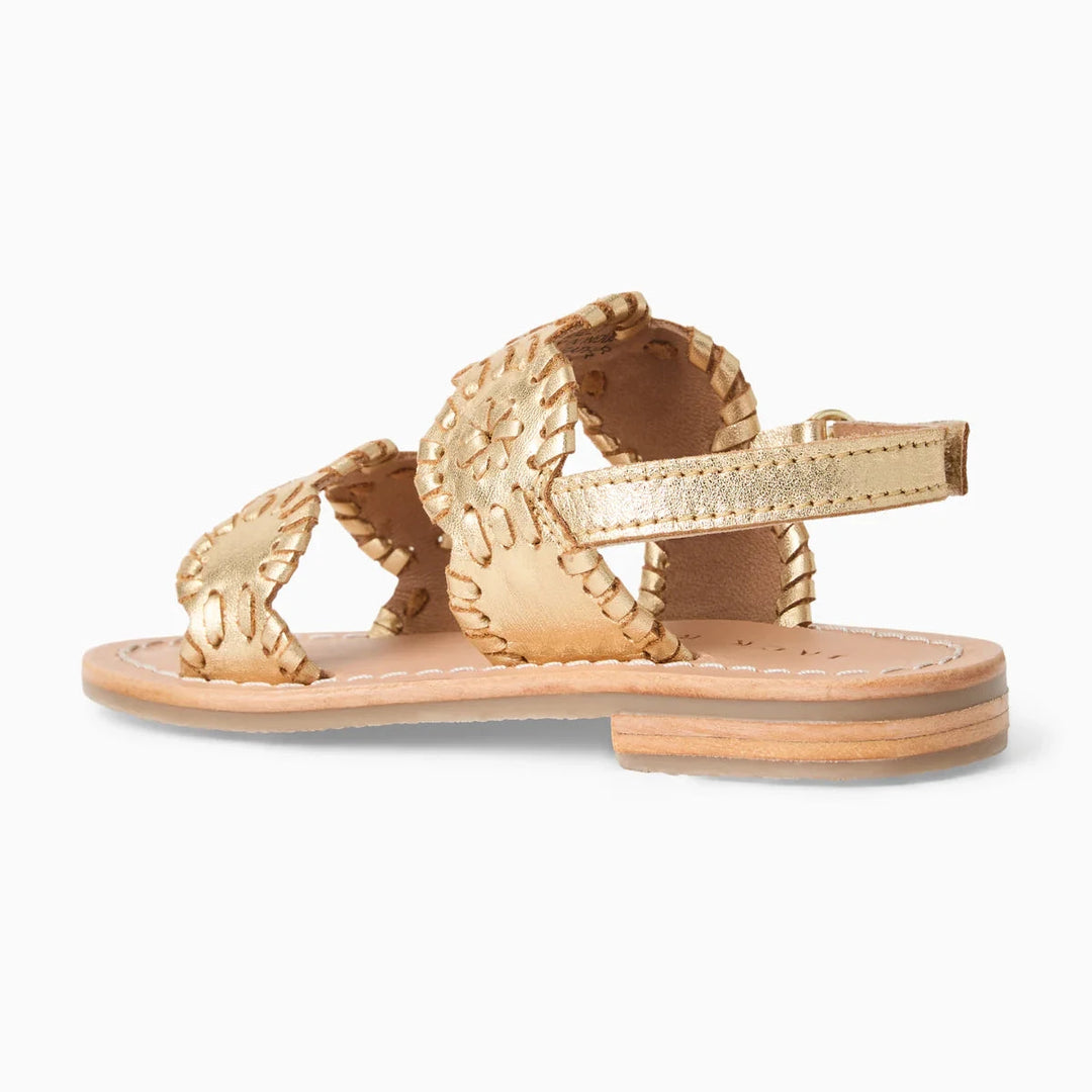 Jack Rogers Toddler Lauren Flat Sandals - Platinum Children Shoes Jack Rogers 