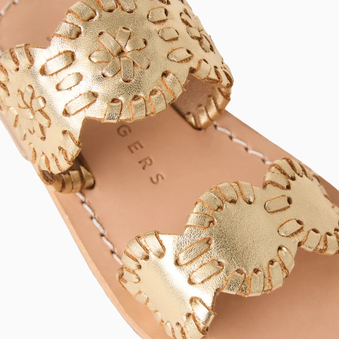 Jack Rogers Toddler Lauren Flat Sandals - Platinum Children Shoes Jack Rogers 