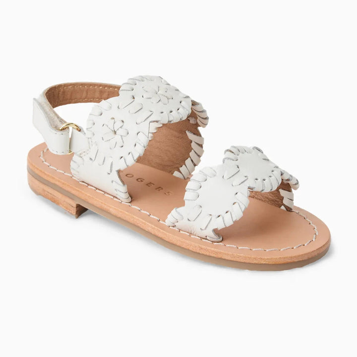 Jack Rogers Toddler Lauren Flat Sandals - White Children Shoes Jack Rogers 