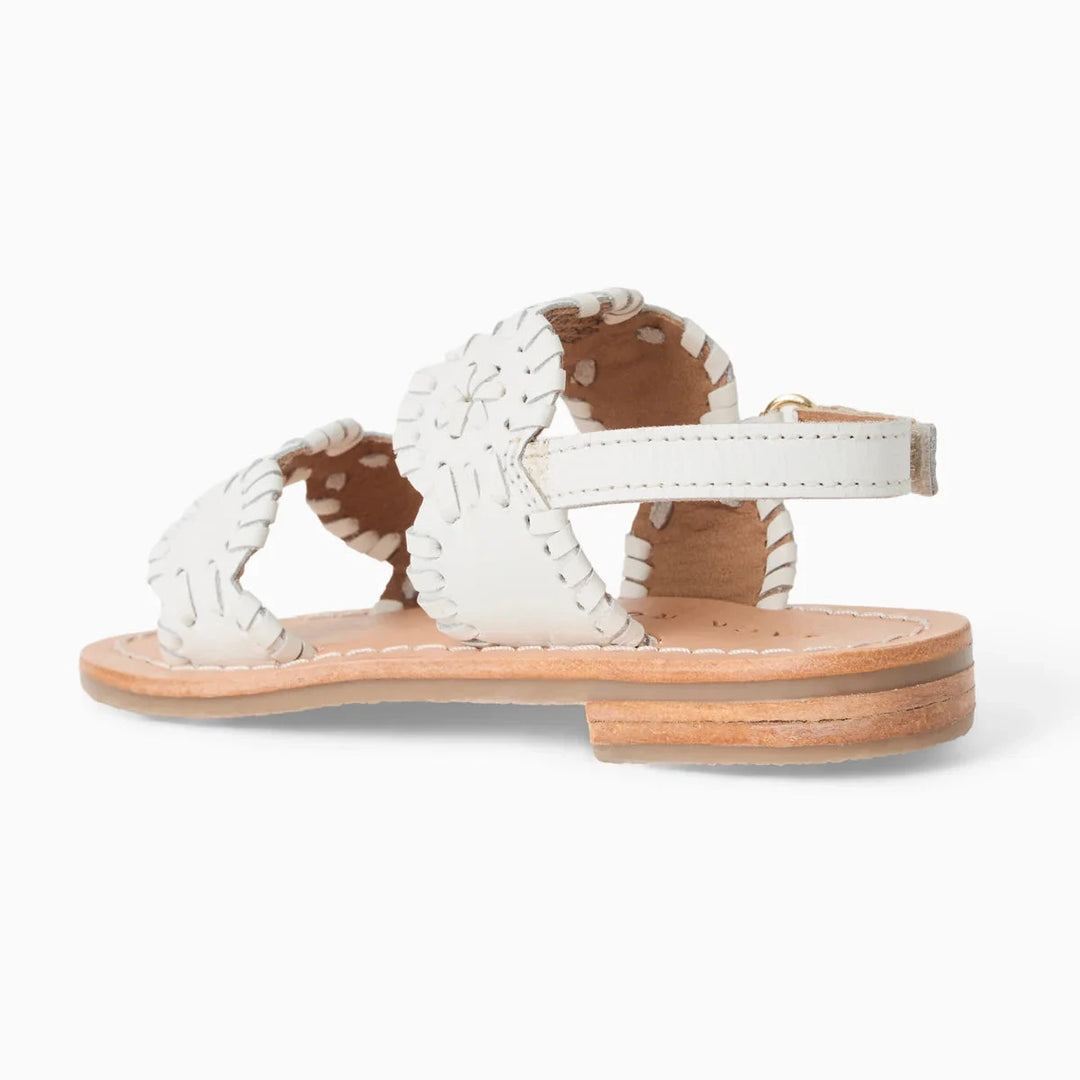 Jack Rogers Toddler Lauren Flat Sandals - White Children Shoes Jack Rogers 