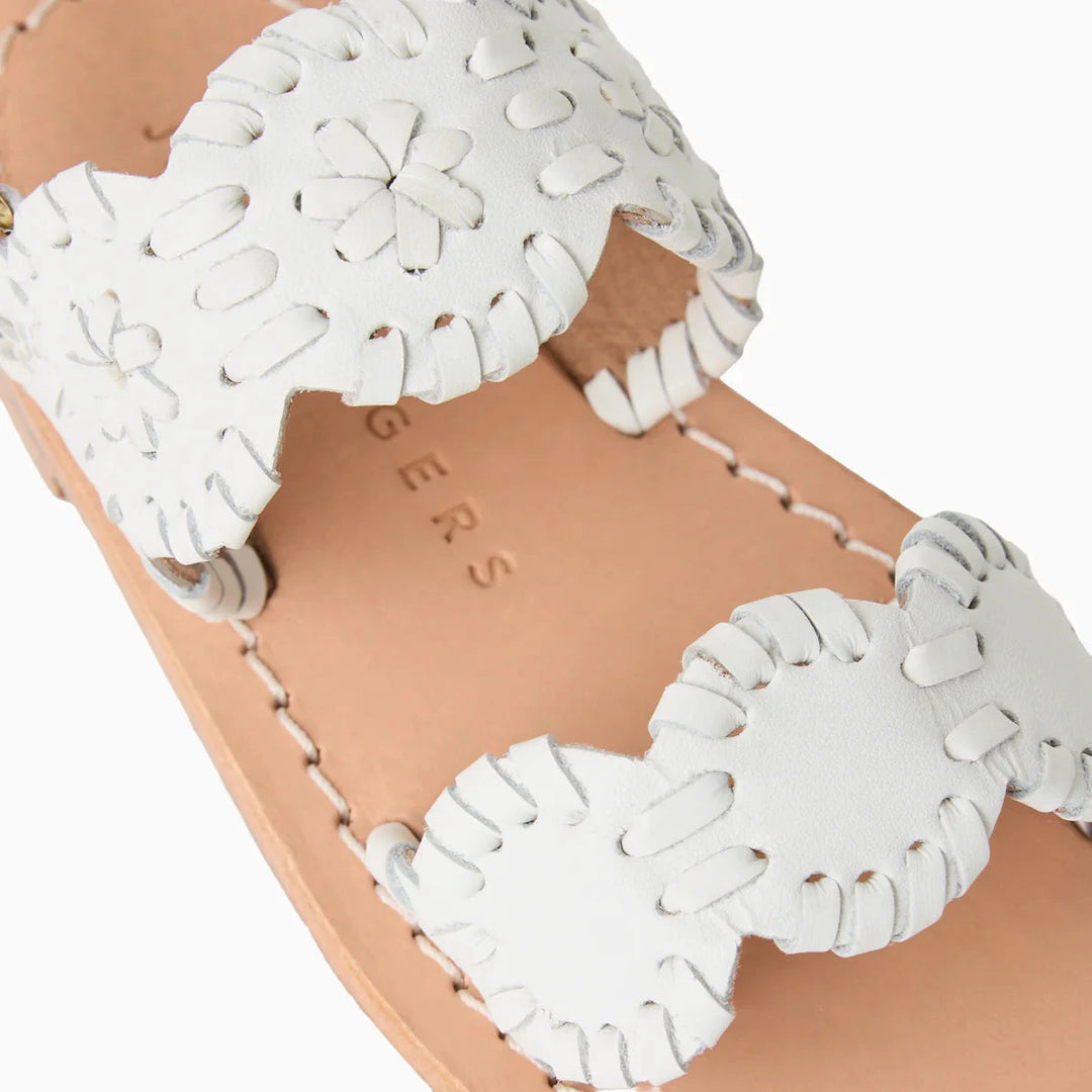 Jack Rogers Toddler Lauren Flat Sandals - White Children Shoes Jack Rogers 