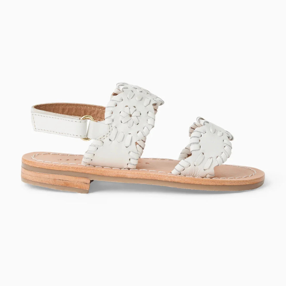 Jack Rogers Toddler Lauren Flat Sandals - White Children Shoes Jack Rogers 