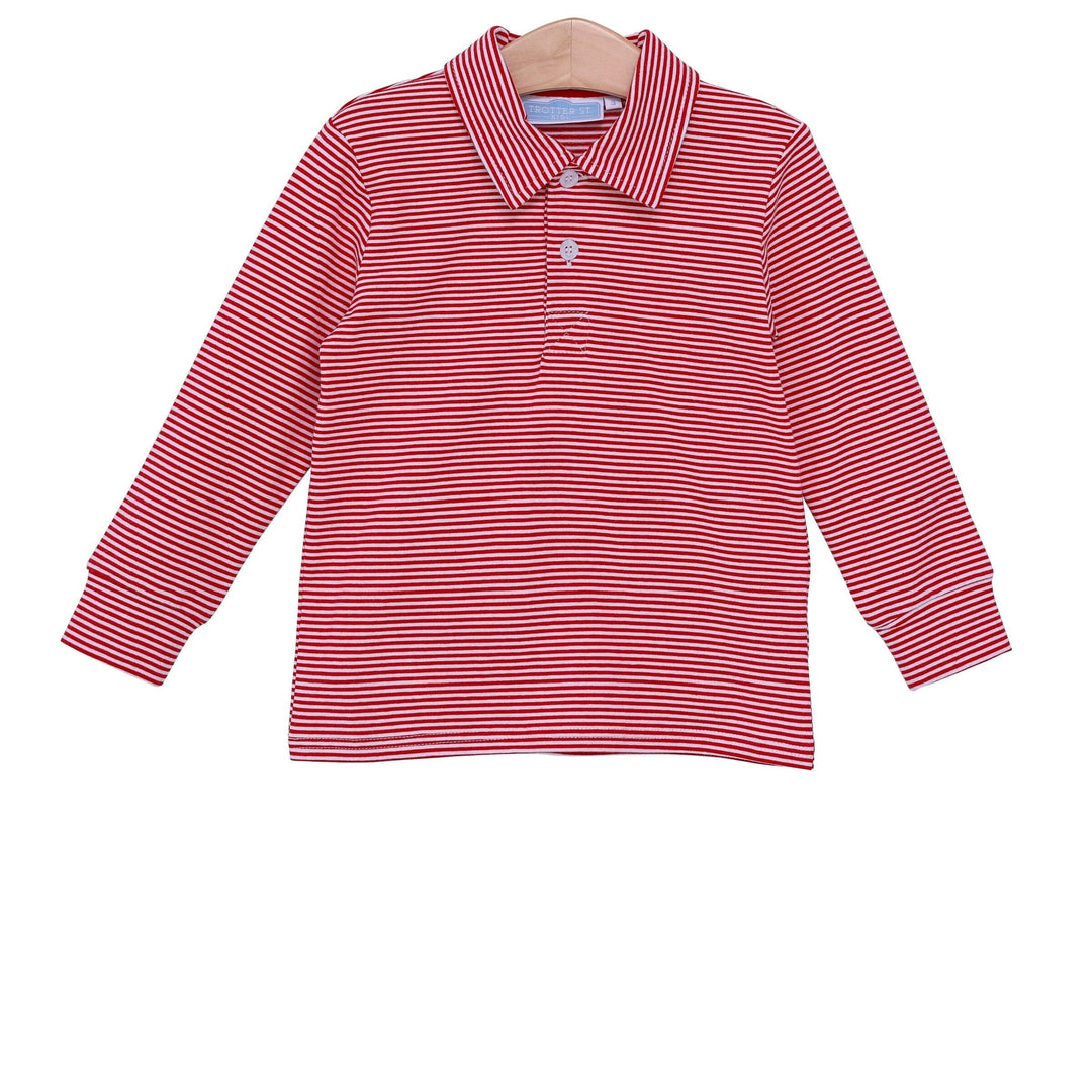 Jackson Gameday Polo - Red Boy Shirt Trotter Street Kids 