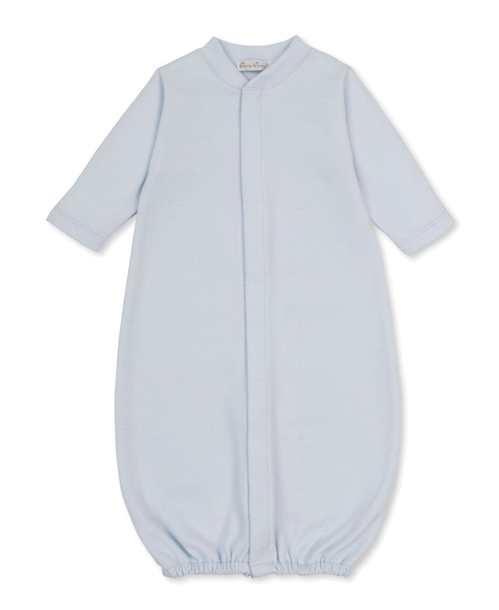 Jacquard Converter Gown - Light Blue Boy Converter Gown Kissy Kissy 