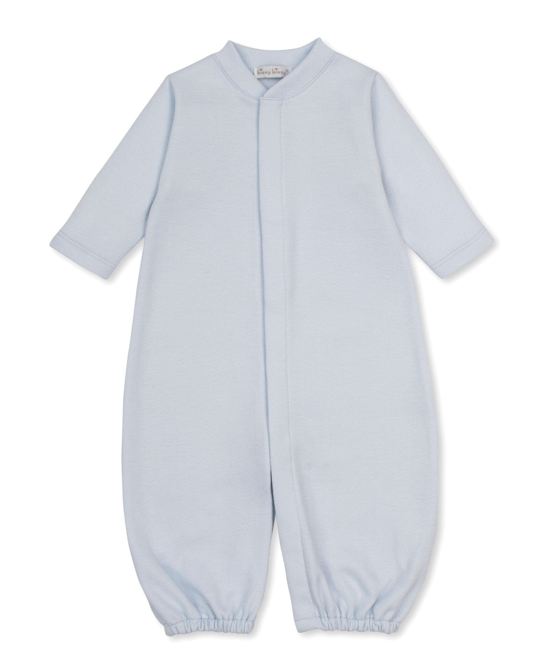Jacquard Converter Gown - Light Blue Boy Converter Gown Kissy Kissy 