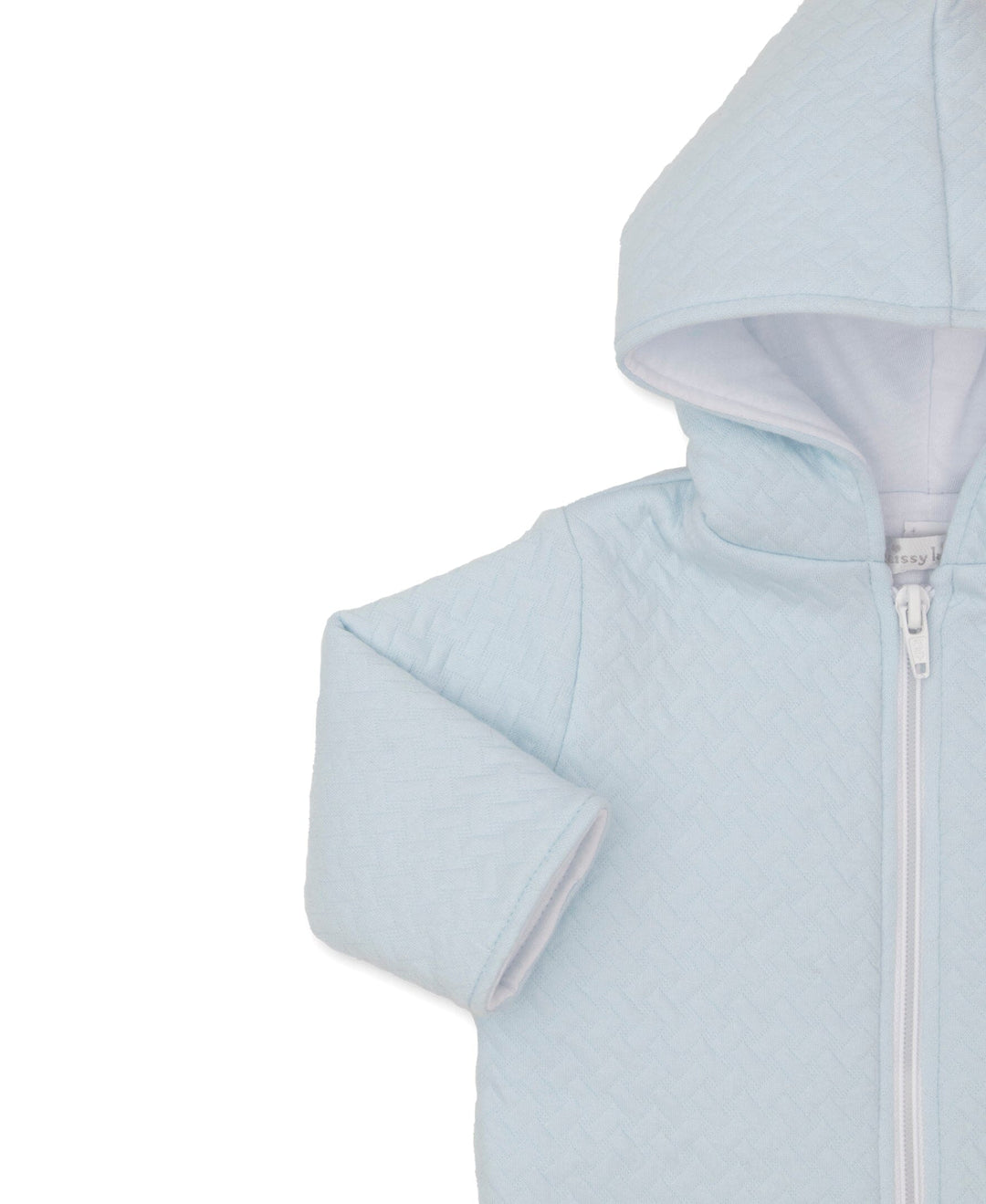Jacquard Padded Zip Jacket - Blue Boy Jacket Kissy Kissy 