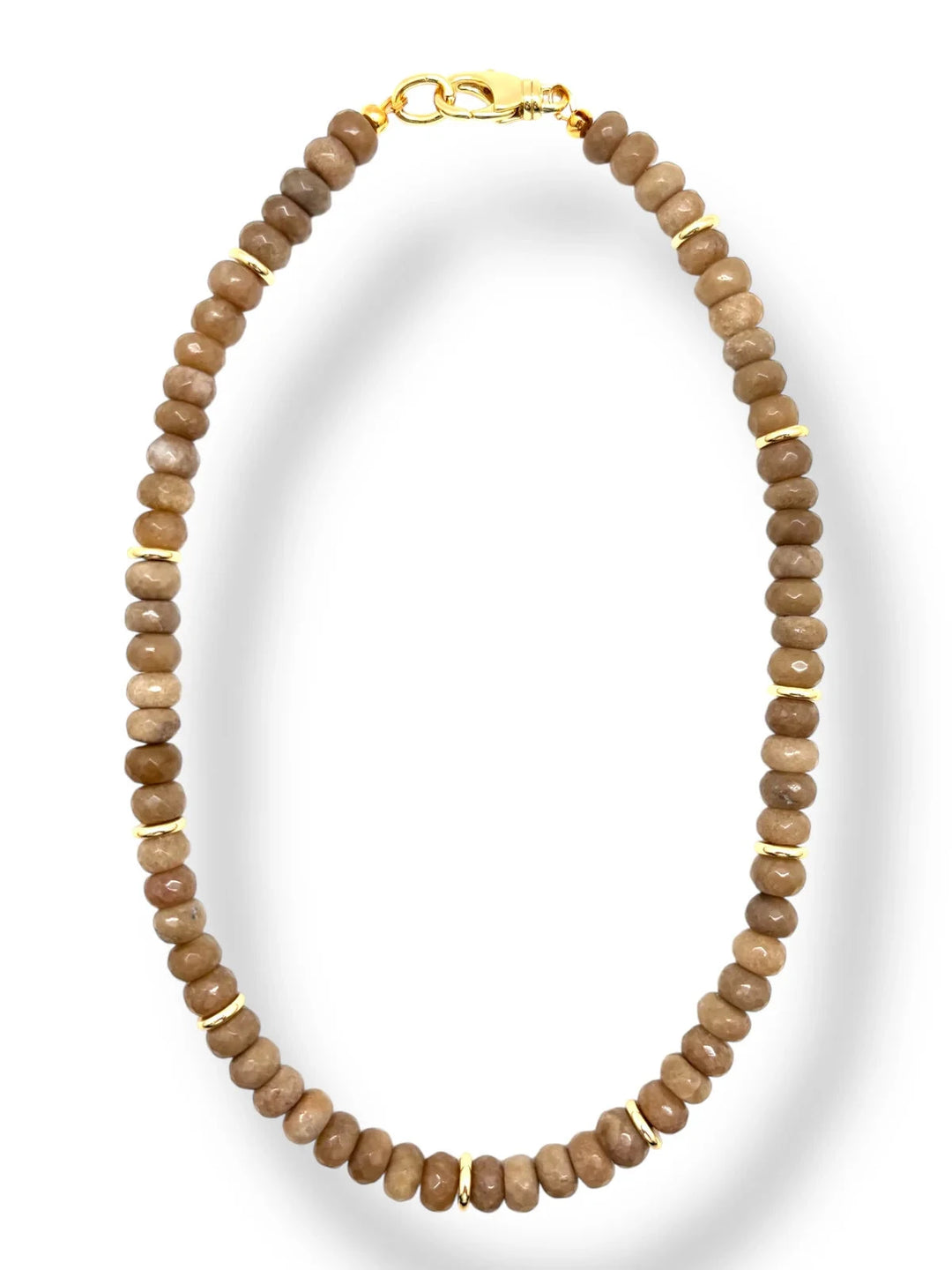 Jade Necklace - Khaki Womens Necklace Shiver and Duke 