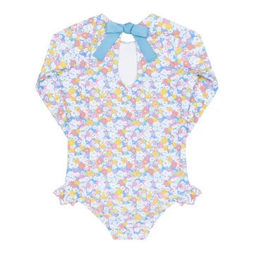 Jasmines Blossom Rashguard One Piece Girl Bathing Suit Minnow 
