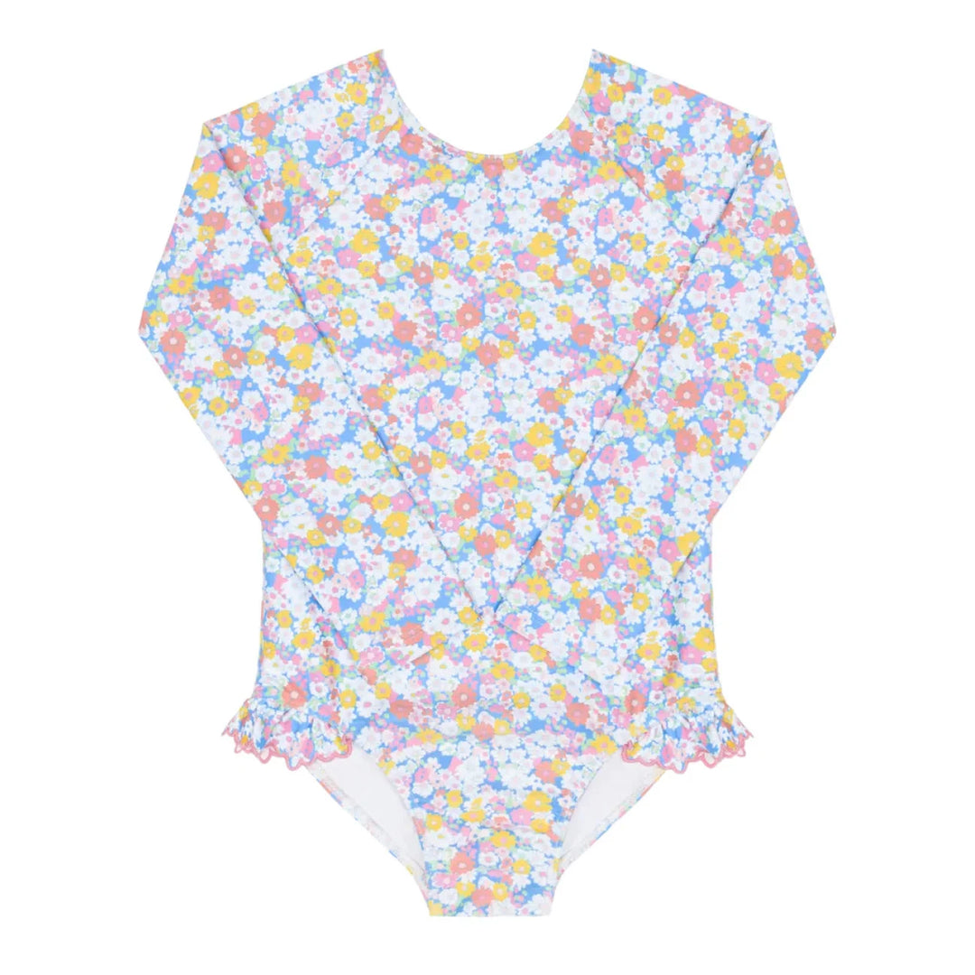 Jasmines Blossom Rashguard One Piece Girl Bathing Suit Minnow 