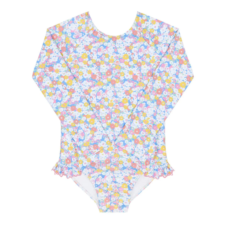 Jasmines Blossom Rashguard One Piece Girl Bathing Suit Minnow 