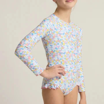 Jasmines Blossom Rashguard One Piece Girl Bathing Suit Minnow 
