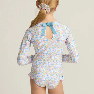 Jasmines Blossom Rashguard One Piece Girl Bathing Suit Minnow 