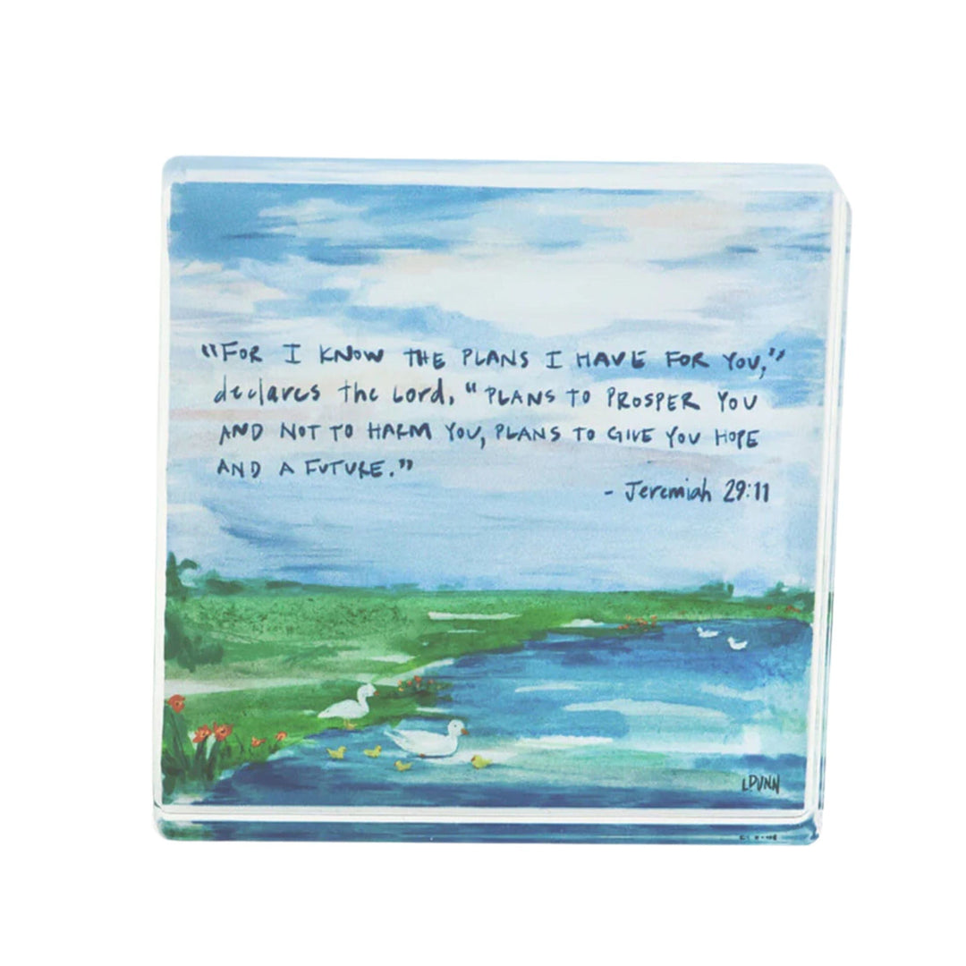 Jeremiah 29:11 Acrylic Scripture Block Home Decor Lauren Dunn 