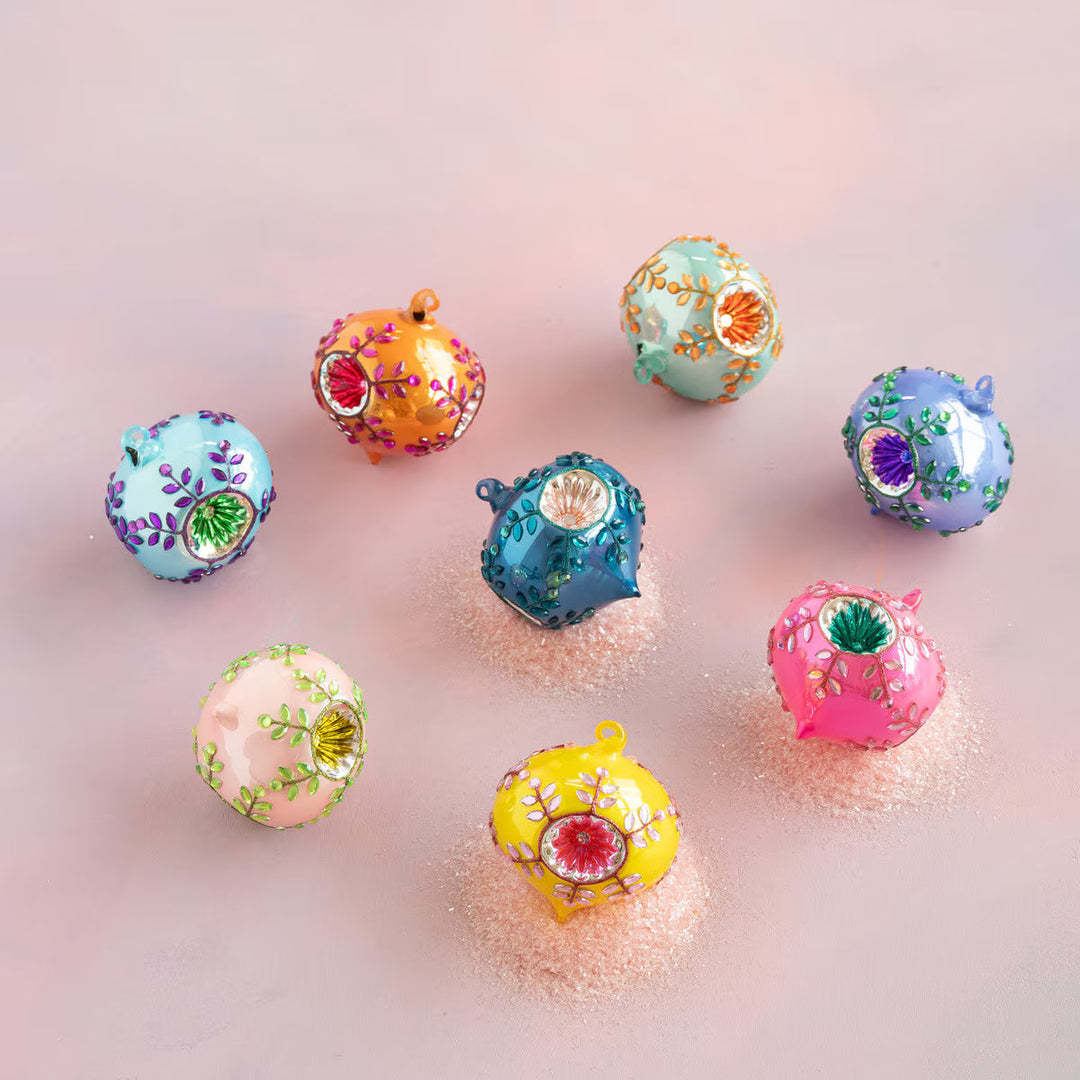 Jeweled Reflector Glass Ornaments Christmas Ornament Park Hill - Glitterville 