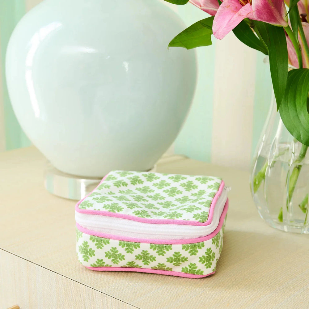 Jewelry Case - Brushstrokes Green Jewelry Case Laura Park Design 