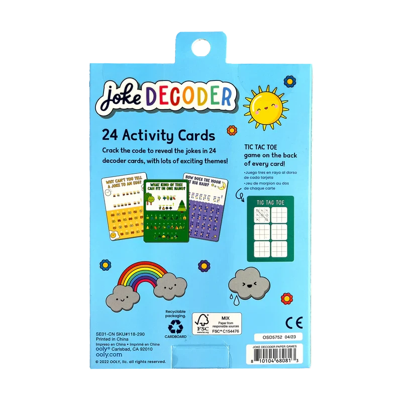 Joke Decoder Activity Cards Activity Toy Ooly 