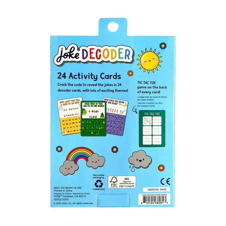 Joke Decoder Activity Cards Activity Toy Ooly 