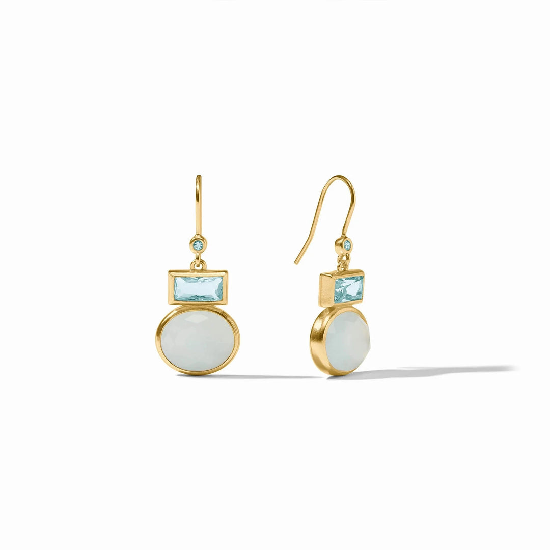 Jolie Midi Earrings - Aquamarine Blue Womens Earrings Julie Vos 