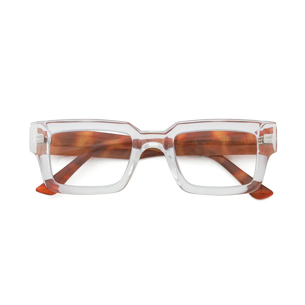 Jonah Readers - Transparent Clear with Tortoise Reading Glasses Ryan Simkhai 