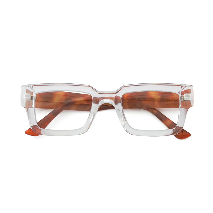 Jonah Readers - Transparent Clear with Tortoise Reading Glasses Ryan Simkhai 
