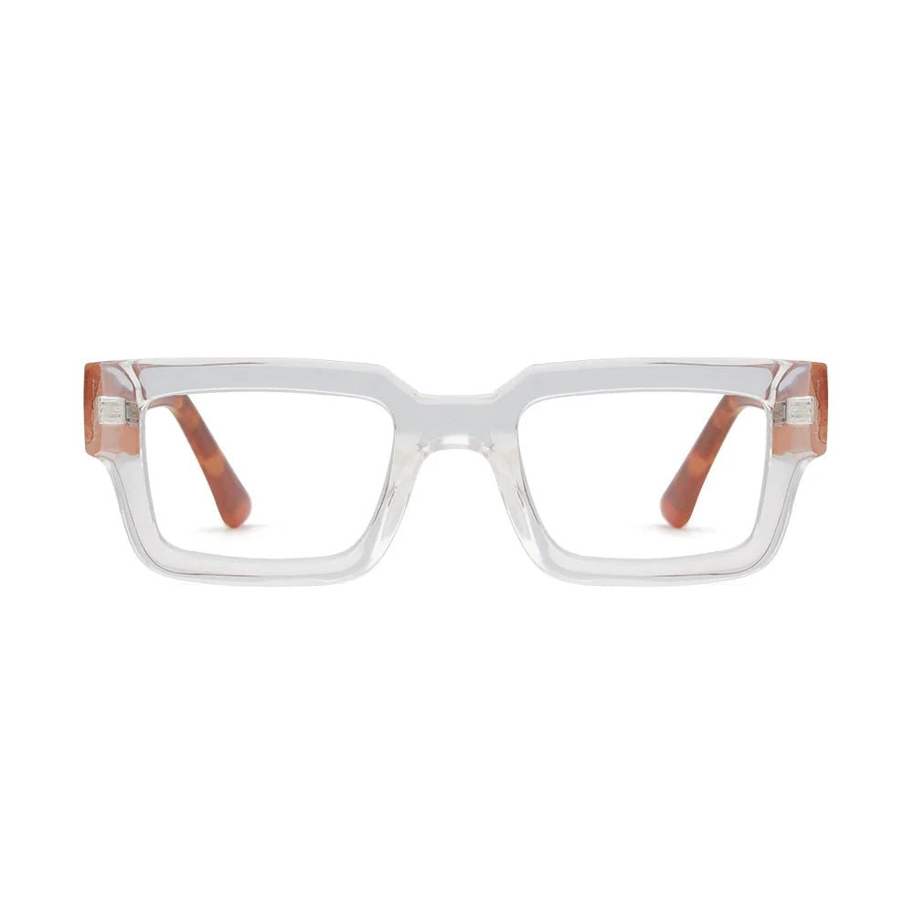 Jonah Readers - Transparent Clear with Tortoise Reading Glasses Ryan Simkhai 