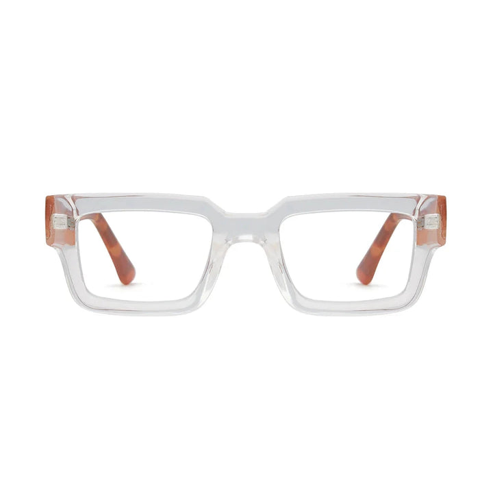 Jonah Readers - Transparent Clear with Tortoise Reading Glasses Ryan Simkhai 