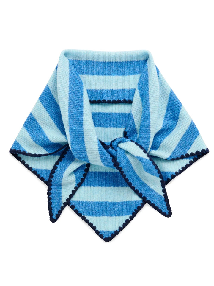Joy Large Triangle Scarf - Blues Scarf Shiraleah 