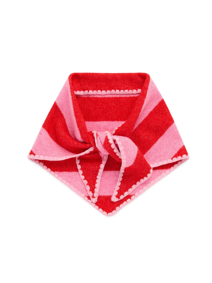 Joy Small Triangle Scarf - Red and Pink Scarf Shiraleah 