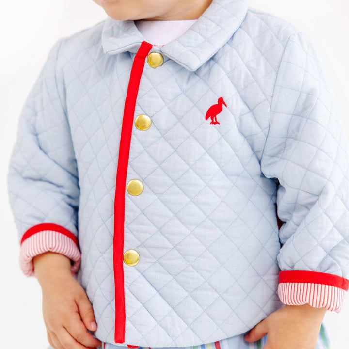 Jude Jacket - Beale Street Blue with Richmond Red Stripe Boy Jacket Beaufort Bonnet 